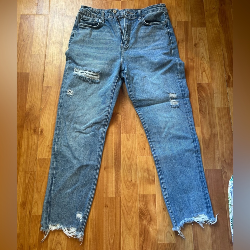 Distressed Blue Jeans for Women